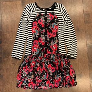 Girls Floral Deux Par Deux Dress